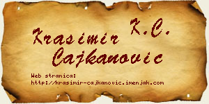 Krasimir Čajkanović vizit kartica